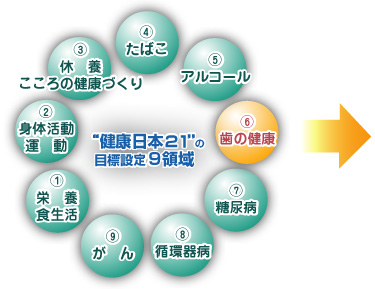 健康日本21の目標設定9領域